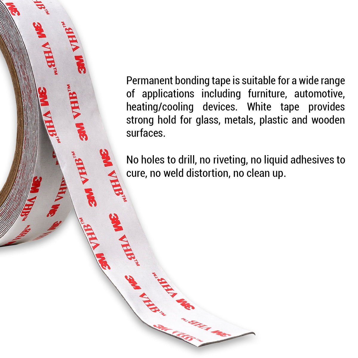 CANOPUS GBJHK5T 3M Double Sided Tape Heavy Duty: Mounting Tape Converted  from 3M VHB 5952, (0.75 in x 15 ft) Super Strong Foam Tape for