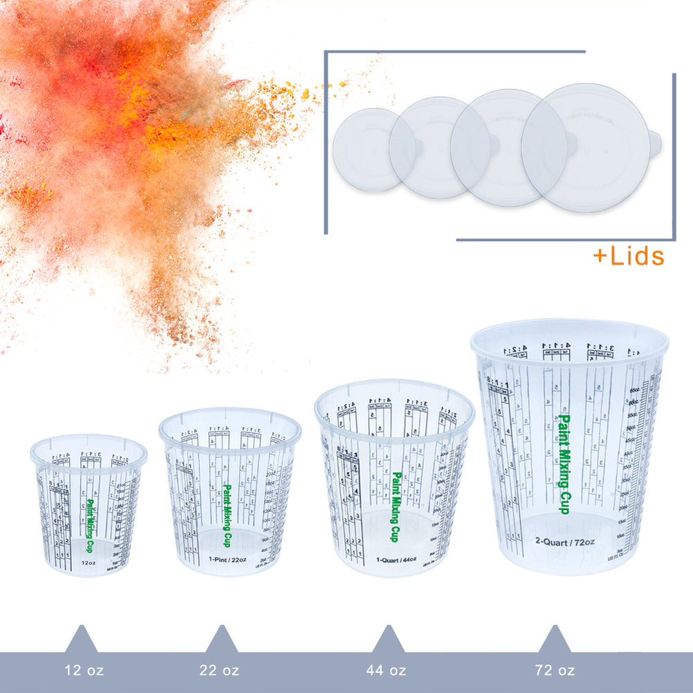 E-Z Mix 1 Quart (32 oz.) Disposable Measuring & Mixing Cups (100 per Case)