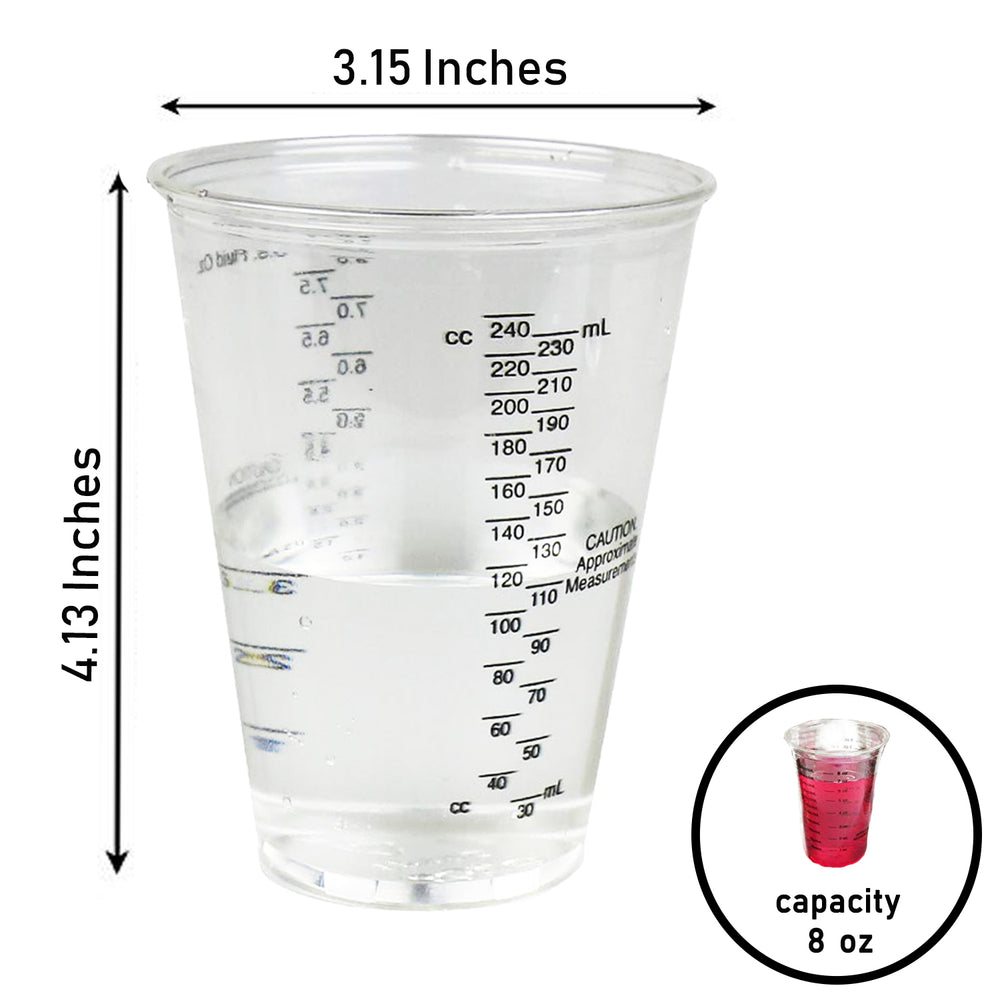 Disposable Epoxy Resin Mixing Cups with Measurements (20-Pack